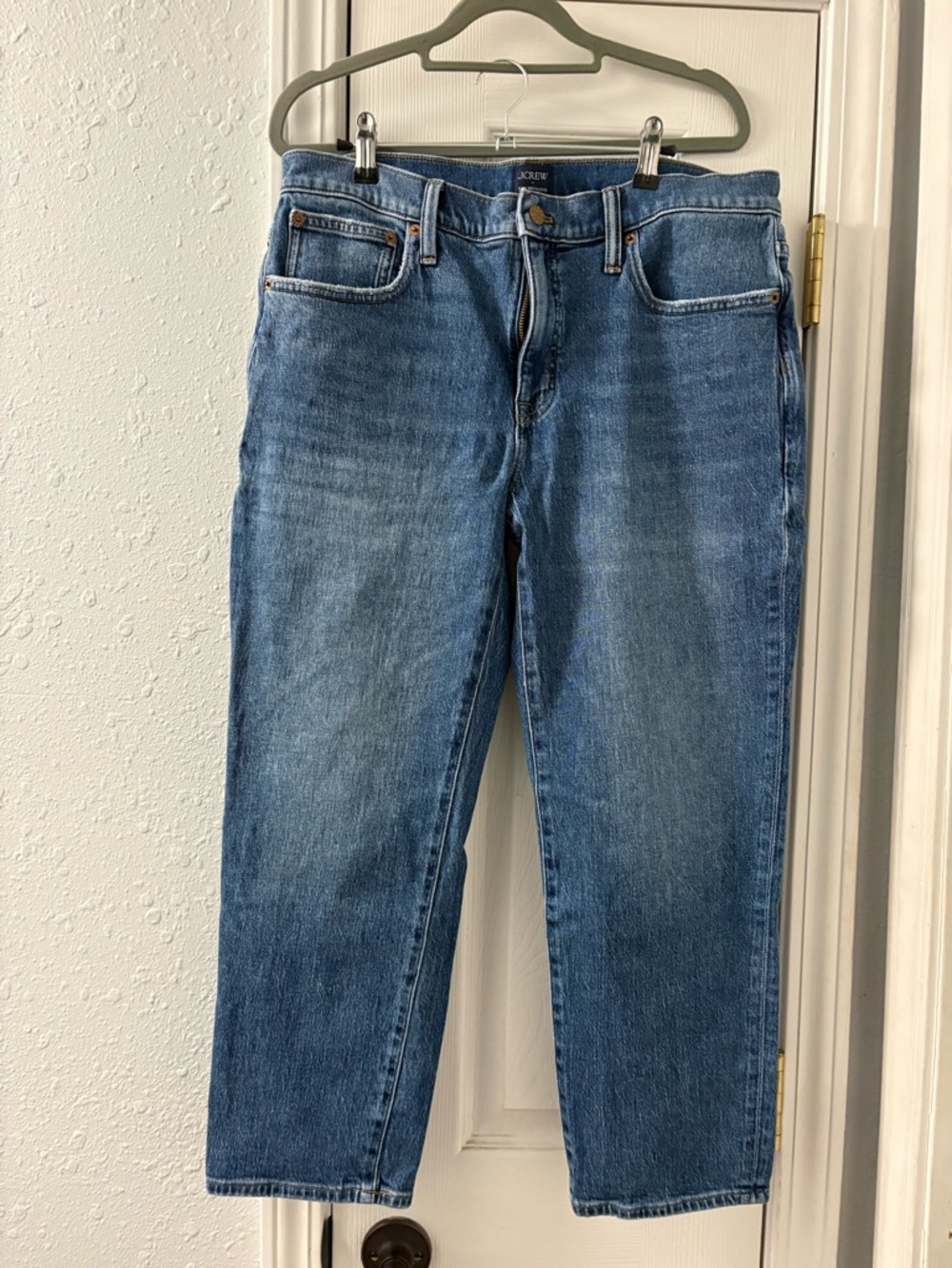 J. Crew Women’s Straight Jeans in Medium Blue Wash